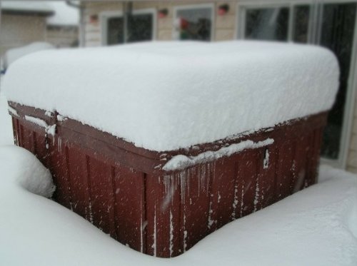 Winter Hot Tub